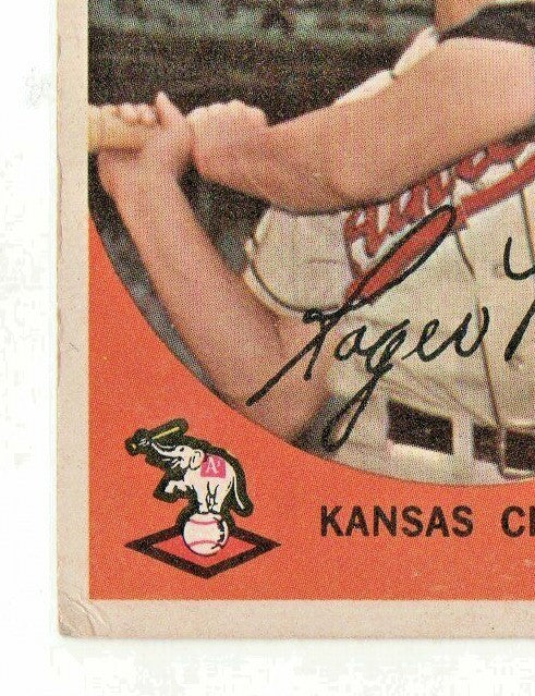 1959 Topps Roger Maris VG-EX (HOF) Kansas City Athletics #202 Baseball Card 