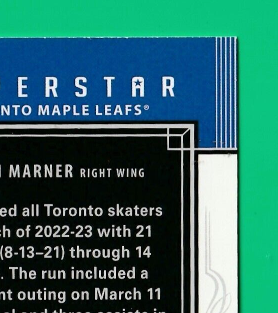 2023-24 Upper Deck Series 1 Honor Roll Silver Rainbow /250 Mitch Marner #HR-16