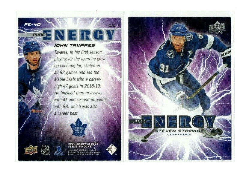 2019-20 Upper Deck Hockey PURE ENERGY Inserts U Pick  Free Combined  $0.99 each