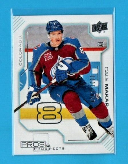 2020-21 Cale Makar UD Extended Series Pros & Prospects 0201/1000 PP-15 Avalanche