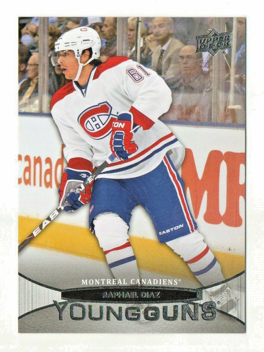  2011-12 Upper Deck Series 1 Young Guns #221 - Raphael Diaz - Montreal Canadiens