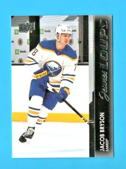 2021-22 Upper Deck Series 1 Jacob Bryson Jeunes Loups #248 Young Guns French 