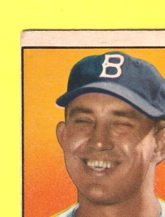 1952 Topps Baseball #53 -  Chris Van Cuyk - Brooklyn Dodgers RC- VG - Black Back