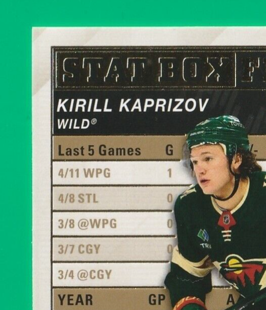 2023-24 Upper Deck KIRILL KAPRIZOV Stat Box Fillers Gold SGC 10 #SB-20
