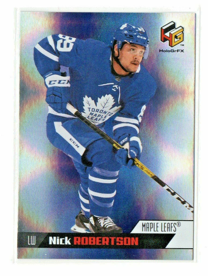 Nick Robertson 2020-21 Upper Deck Extended Series HOLOGRFX #HG-15 Rookie Card!