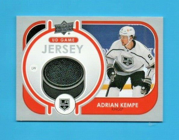 2021-22 Series 1 Game Jersey Relic #GJ-AK Adrian Kempe - Los Angeles Kings Black