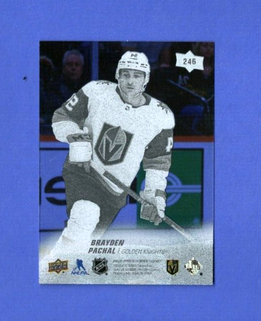 2022-23 Upper Deck Clear Cut Young Guns Rookie #246 Brayden Pachal - Vegas