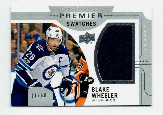 2017-18 Upper Deck Premier Premier Swatches #PS-BW BLAKE WHEELER  Winnipeg Jets