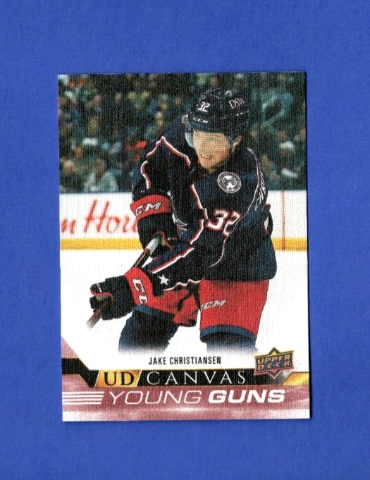 2022-23 Upper Deck  1 Jake Christiansen Young Guns Canvas  C109  -  Blue Jackets