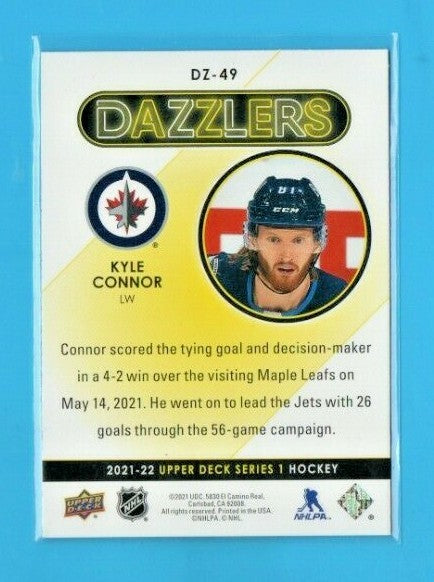 2021-22 Upper Deck Series 1 Red Dazzlers  #DZ-49 Kyle Connor - Winnipeg Jets