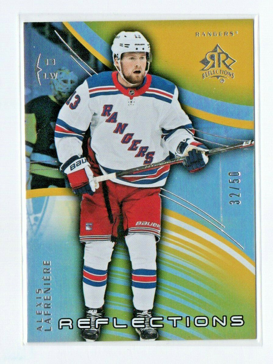 2020-21 UD EXTENDED Alexis Lafreniere TRIPLE DIMENSIONS REFLECTIONS GOLD 32/50