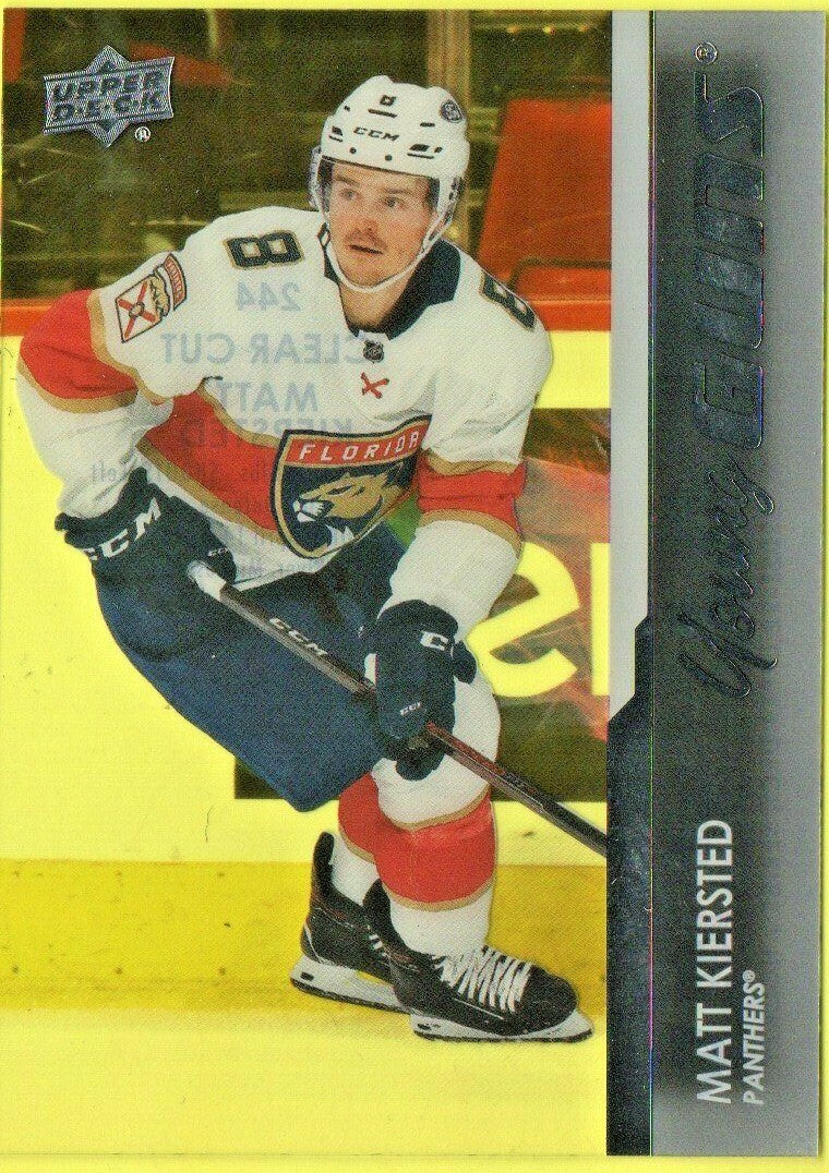 2021-22 UD Series 1 Clear Cut Young Guns #244 Matt Kiersted - Florida Panthers