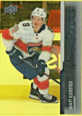 2021-22 UD Series 1 Clear Cut Young Guns #244 Matt Kiersted - Florida Panthers