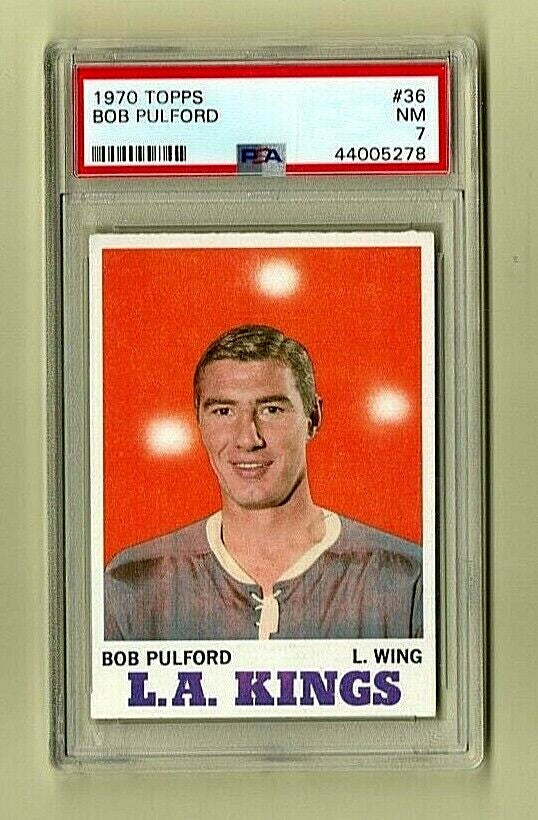 BOB PULFORD 1970-71 Topps #36 Los Angeles Kings HOF Toronto Maple Leafs