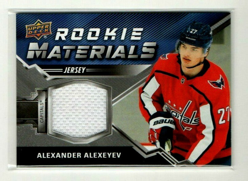 2020-21 Upper Deck Series 2 Rookie Materials Alexander Alexeyev  - White