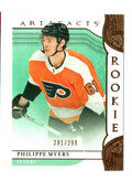 2019-20 UD Artifacts Copper Rookies #163 Philippe Myers 291/299 Philadelphia
