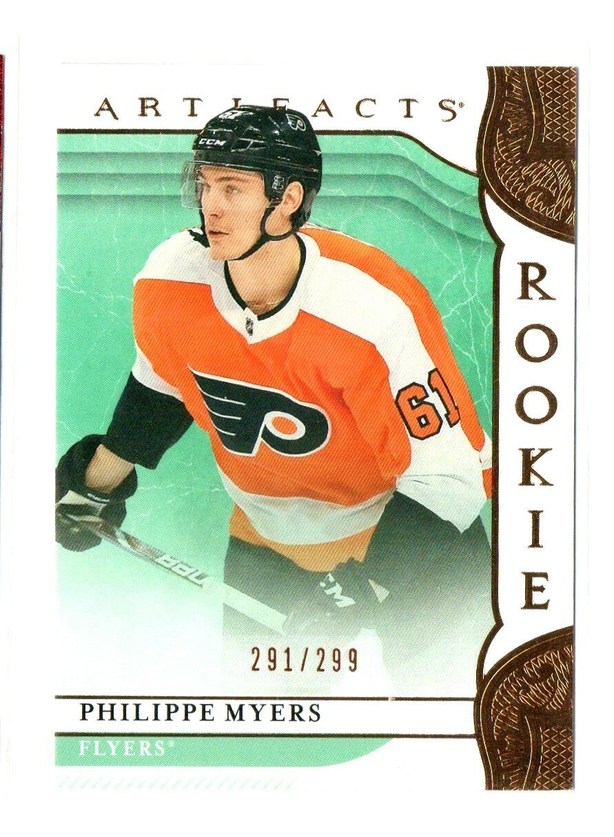 2019-20 UD Artifacts Copper Rookies #163 Philippe Myers 291/299 Philadelphia