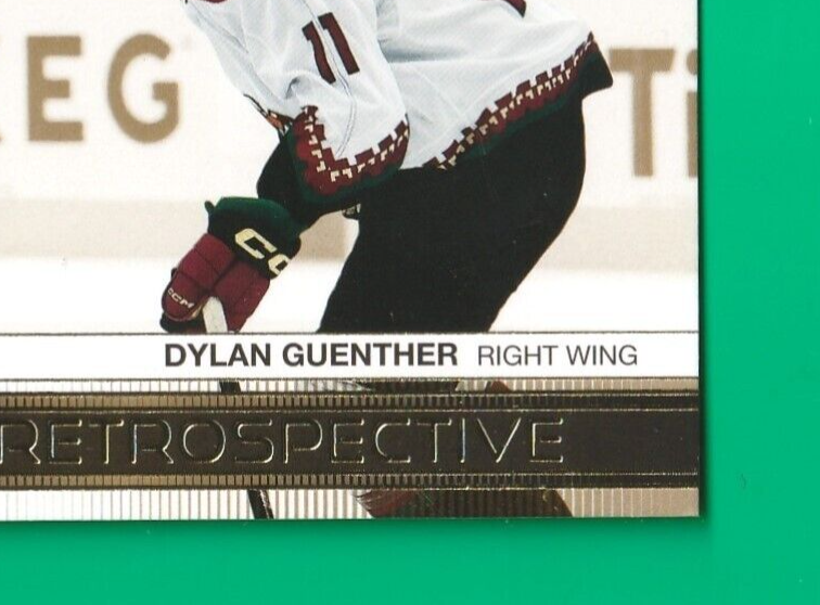 2023-24 Upper Deck Rookie Retrospective Gold #RR9 Dylan Guenther Arizona Coyotes