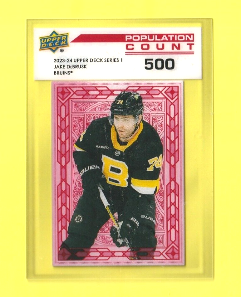 2023-24 Upper Deck Series 1  -  #PC-30  Jake DeBrusk   -  Population Count 500