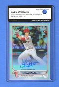 2022 Topps Chrome Refractor Luke Williams ROOKIE AUTO /499 #RA-LW  MBA AUTHENTIC