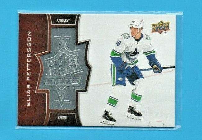 2020-21 Upper Deck Extended Elias Pettersson Canucks SPx Finite SF-28  0348/2999
