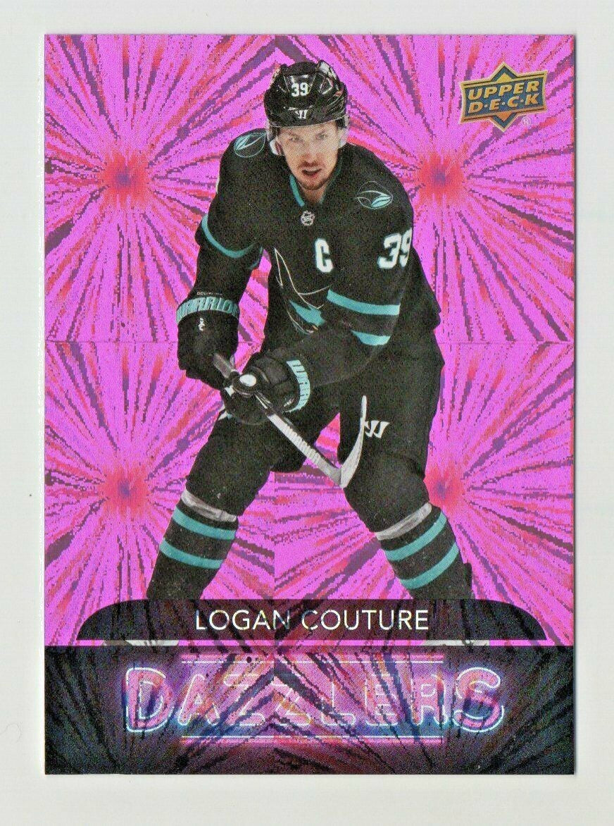 2020-21 Upper Deck Extended Dazzlers Pink -- Logan Couture  Jets - Card #DZ-135