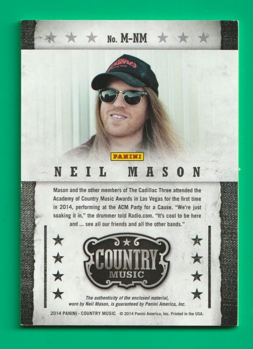 2014 Panini Country Music Musician Materials #MNM Neil Mason 401/499