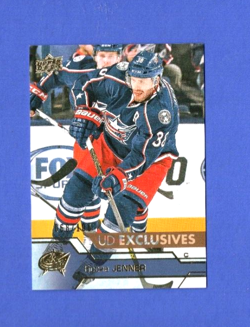 2016-17 Upper Deck Series 1  #53 BOONE JENNER  Base Exclusives  068/100 Columbus