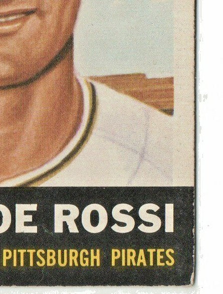 1953 TOPPS # 74 JOE ROSSI  --  PITTSBURGH PIRATES  Catcher  --  VG-EX 