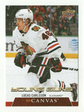 2020-21 U D SERIES 2 CANVAS YOUNG GUNS   LUCAS CARLSSON #C234 Chicago Blackhawks