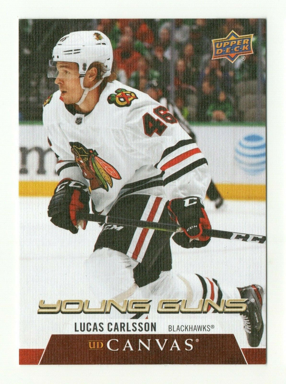 2020-21 U D SERIES 2 CANVAS YOUNG GUNS   LUCAS CARLSSON #C234 Chicago Blackhawks