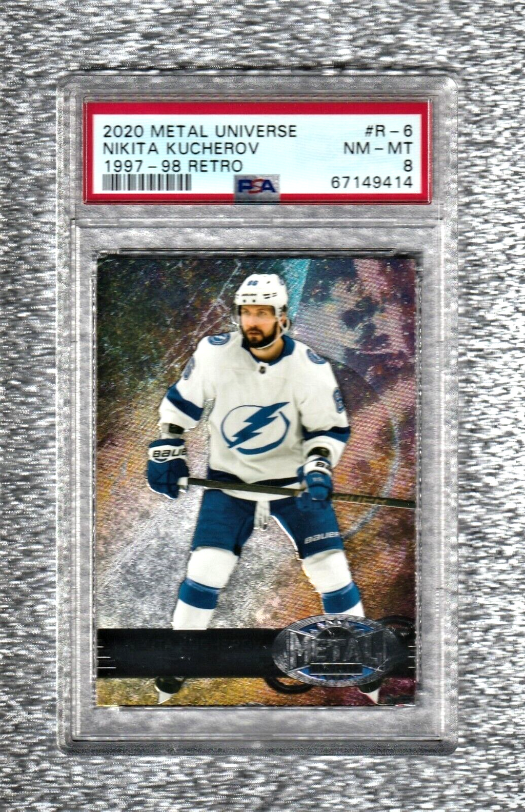 2020 Metal Universe 1997-98  -   Retro   -   Nikita Kucherov #R-6    PSA 8 NM-MT