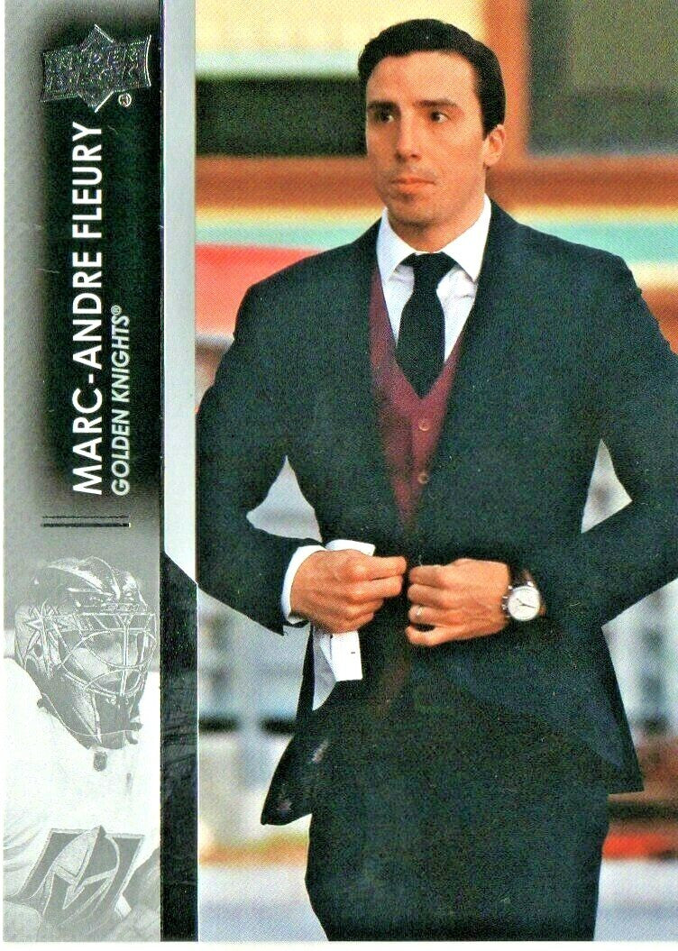 2021-22 UD Series 1 Base Street Clothes Variation #180 Marc-Andre Fleury - Vegas