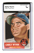 1953 Topps  -  Early Wynn  -  SHORT PRINT #61 MBA AUTHENTIC -  Cleveland Indians