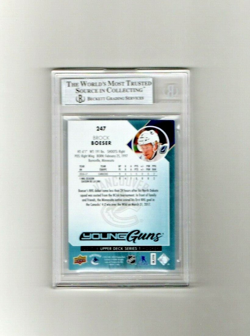 2017-18 Upper Deck Young Guns #247 Brock Boeser - Vancouver Canucks