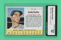 1963  JELLO   -   Sandy Koufax #121 - Los Angeles Dodgers  -  MBA AUTHENTIC