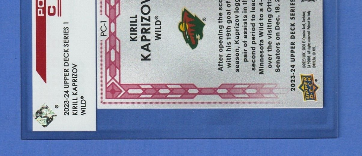 2023-24 UD Population Count 500  -  Kirill Kaprizov  -  Minnesota Wild   #PC-1