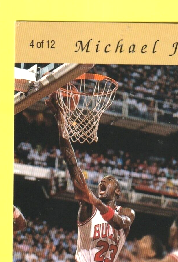 1998 Upper  Deck -  MICHAEL JORDAN  - Gatorade Postcard NBA  #4 of 12   -  3.5/5