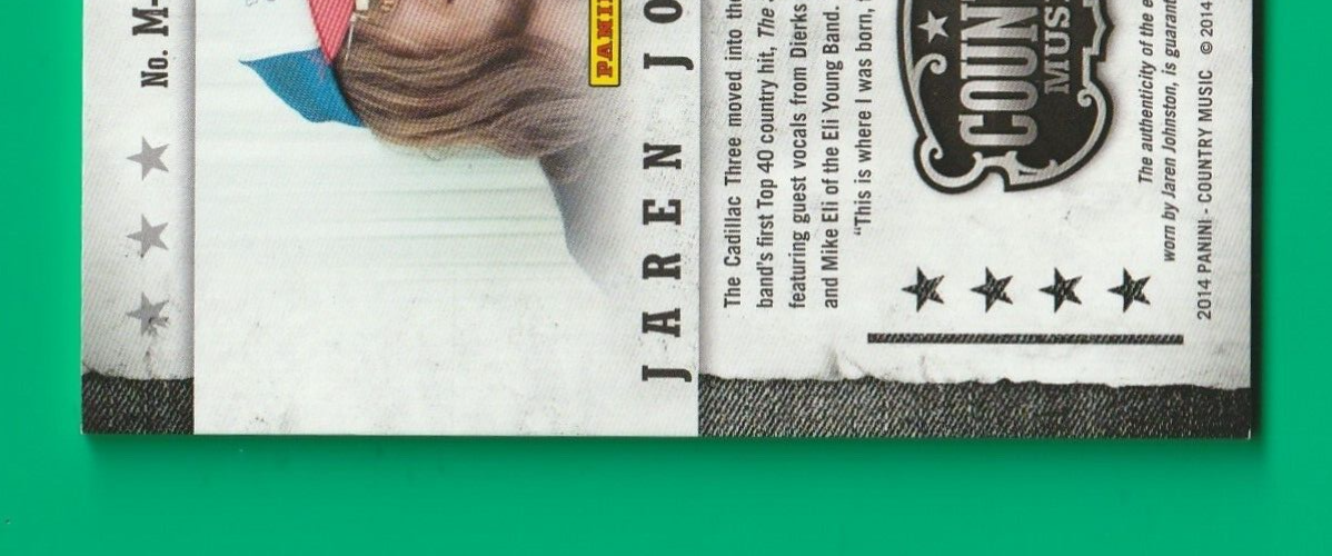 2014 Panini Country Music Jaren Johnston relic  347/499
