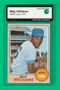 1968 Topps    -   Billy Williams   #37  -    Chicago Cubs     -    MBA AUTHENTIC