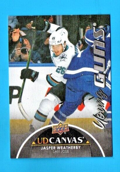 Jasper Weatherby Young Guns BLACK Canvas 2021-22 Upper Deck Hockey Series 2 C238