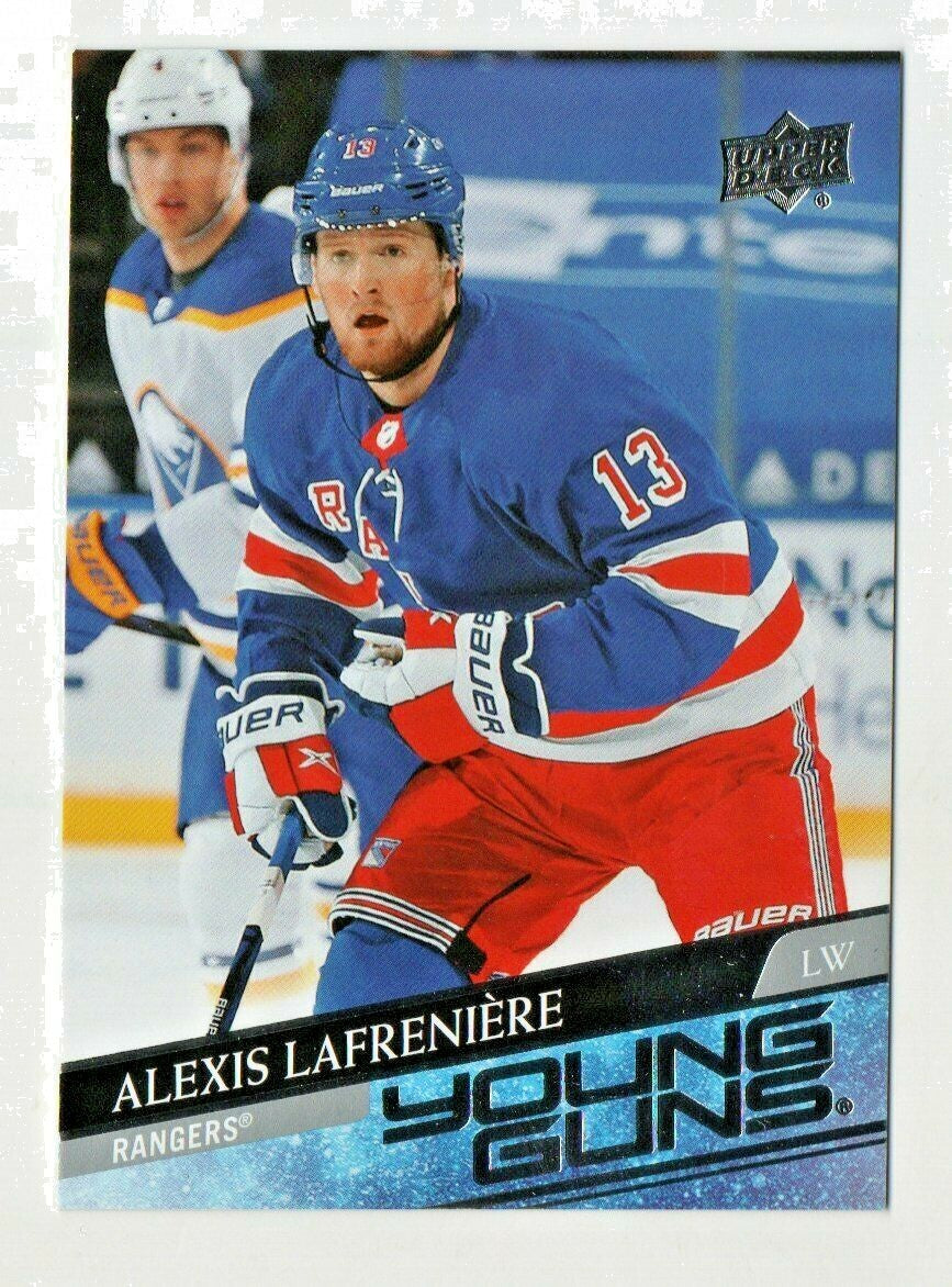 2020-21 Upper Deck Extended Young Guns Rookie 201 Alexis Lafreniere NY Rangers 