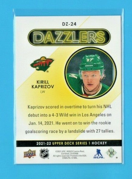 2021-22 Upper Deck Series 1 Red Dazzlers  #DZ-24 - Kirill Kaprizov - Minnesota