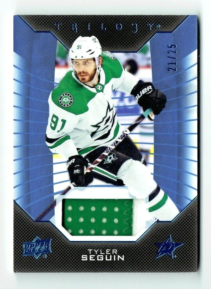 2019-20 Trilogy Blue  Foil Material Relics - 2 COLOR - TYLER SEGUIN #11-- 21/25