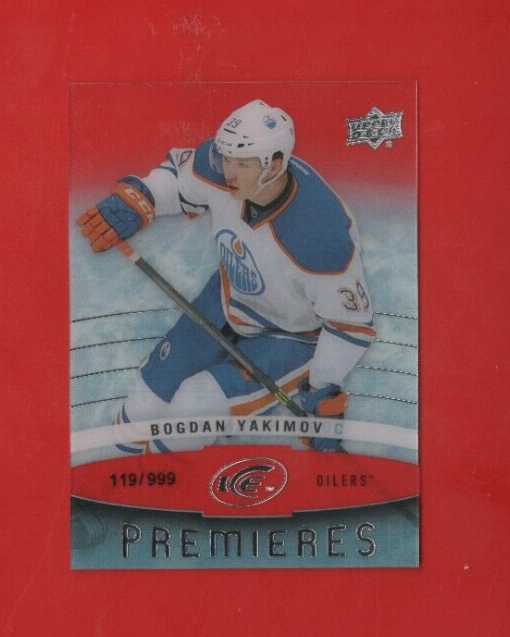 Bogdan Yakimov 2014-15 Upper Deck Ice Premieres Rookie /999 #104 Edmonton Oilers