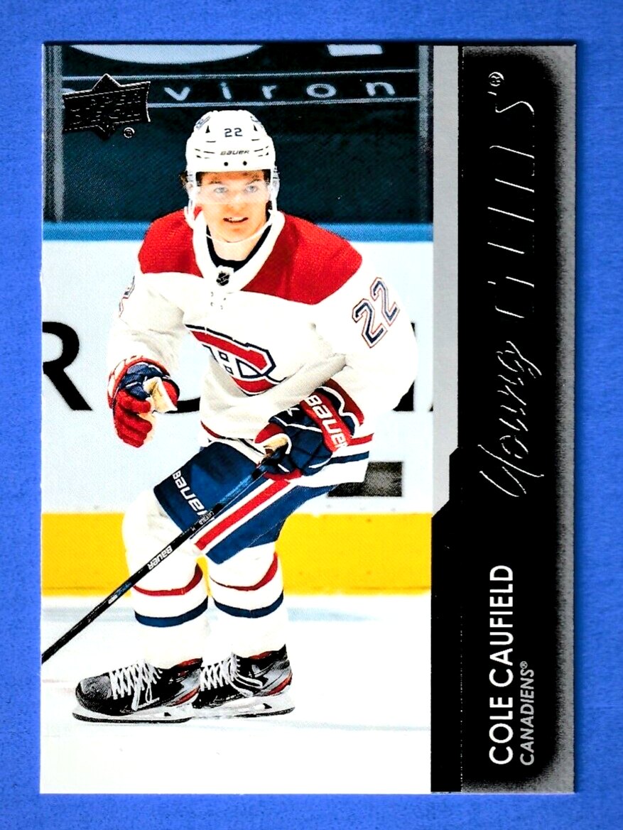 2021-22 UD UPPER DECK SERIES 1 YOUNG GUNS #201 COLE CAUFIELD YG RC  Montreal