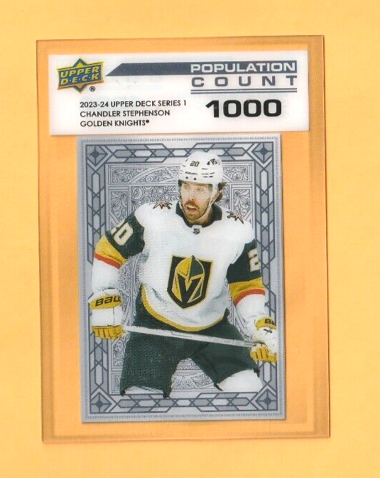 2023-24 Upper Deck Series 1  #PC-7  Chandler Stephenson - Population Count 1000