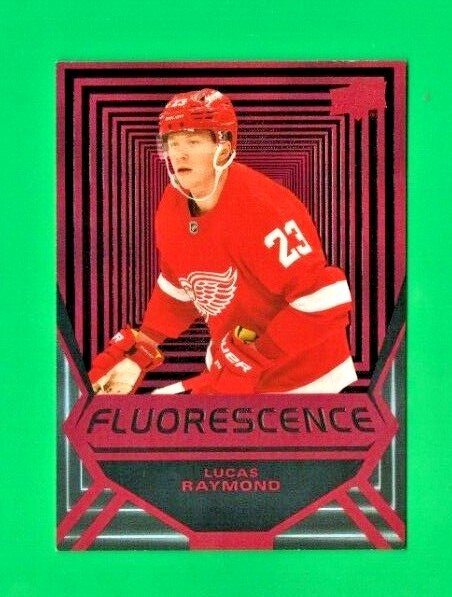 2021-22 UD Series 2 Hockey  Lucas Raymond   Fluorescence RED   FL-4 Red Wings