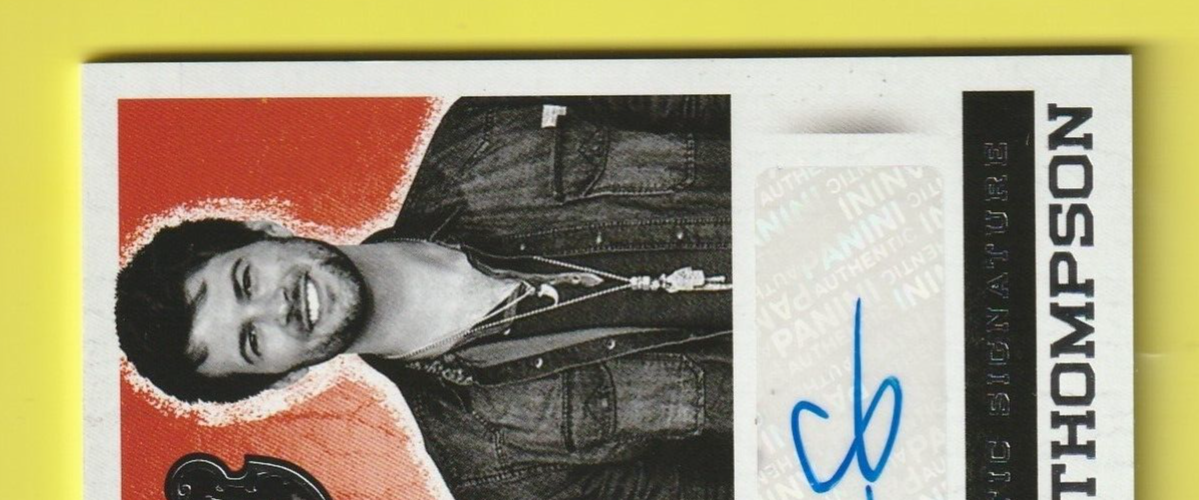 2014 Panini  - Country Music Signatures  - Red - Auto #S-CT Chris Thompson 47/99