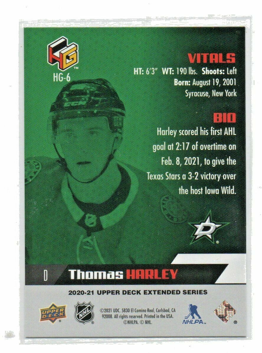 Thomas Harley HoloGrFX 2020-21 Upper Deck Extended Series #HG-6